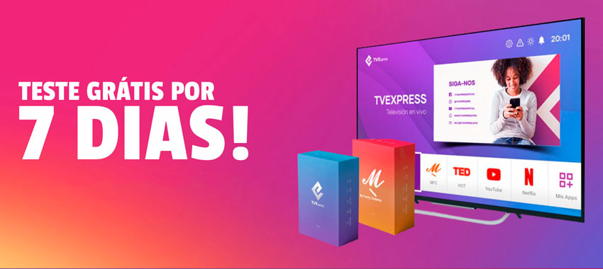Teste grátis Tvexpress 7 dias